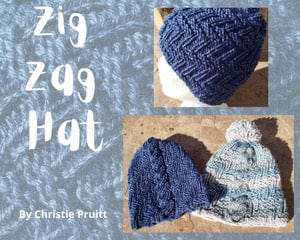 Christie Pruitt Loom Knit ePattern: Zig Zag Hat Pattern