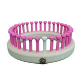 1/2" 33 peg Preemie Hat Knitting Loom 3-6 lbs Pink