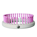 CinDWood Looms 1/2" 36 peg Newborn Hat Knitting Loom 5-8lbs Pink Looms