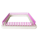 CinDWood Looms 1/2" 76 peg 10"  Square Hot Pad Weaving/ Knitting Loom (LOOM ONLY) Pink Looms