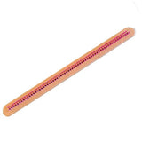 3/8" gauge 128 peg 24" Super Narrow Double Rake Small Afghan Knitting Loom Pink