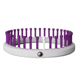 CinDWood Looms 5/8" 36 peg Child Hat Knitting Loom 2-6 yrs Purple Loom