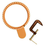 5/8" 48 peg Adult Hat Clampable One Handed Knitting Loom tan