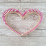 CinDWood Looms Heart Shape Adult Hat Looms 7/16" / Pink Looms