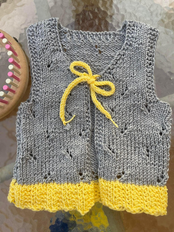 CinDWood Looms Loom Knit Guide: Children Sleeveless Cardigans