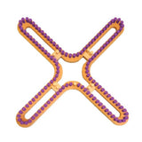 1/2" 128 peg Large Universal Knitting X Loom Purple