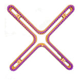 CinDWood X 1/2" 176 peg Extra Large X Knitting Loom Purple Looms