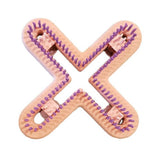 1/4" 112 peg Universal Mini X Sock Knitting Loom Purple
