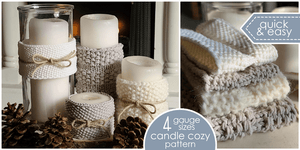 Janae Yagi ePattern: Loom Knit Simply Candle Cosy Pattern