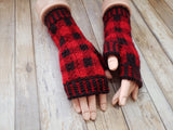 Janae Yagi ePattern: Toasty Buffalo Fingerless Mitts Pattern
