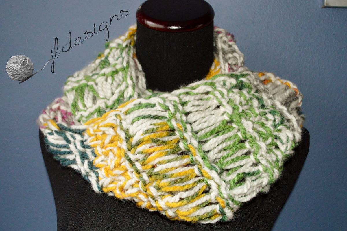 Chowk Pattern ePattern: Double Chunky Cowl – CinDWood Looms