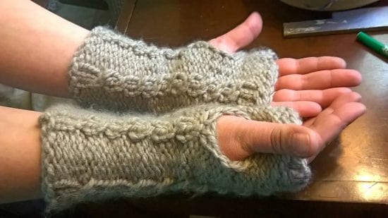 Inca Twist Fingerless Gloves - HAND KNITTING PATTERN — RaisaAntonia
