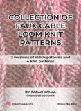 Kamalkknits eBook: Faux Cable Knit Collection Pattern