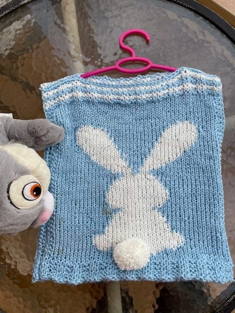 Kamalkknits Loom Knit ePattern: Thumperville Childs Sleeveless Sweater Pattern