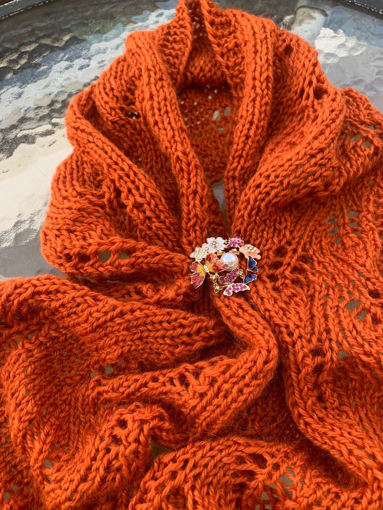 Loom knit ePattern: Wheat Ears Lace Stole – CinDWood Looms