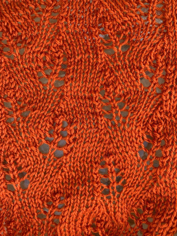 Kamalkknits Loom knit ePattern: Wheat Ears Lace Stole Pattern