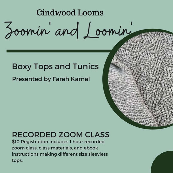 Kamalkknits Recorded Zoom Class: Boxy Tops and Tunics Class