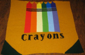 Kathy Norris Loom knit epattern: Crayon Blanket Pattern