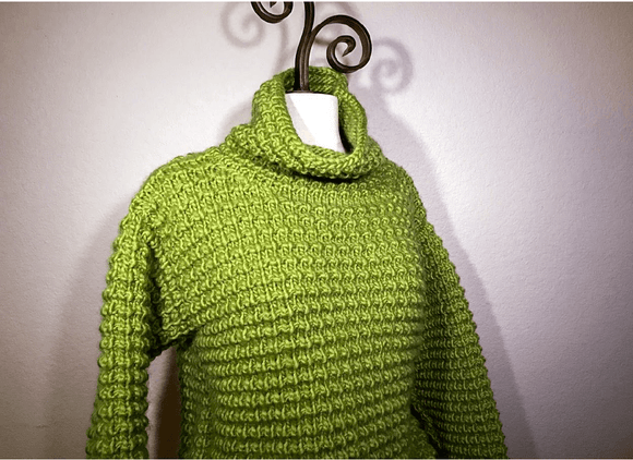 Kristen Mangus Loom Knit ePattern: Easy Going Pullover Sweater Pattern