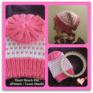 Valentines Slouch Hat words