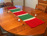 Laurie Schue Loom Knit ePattern: Christmas Table Runner Pattern