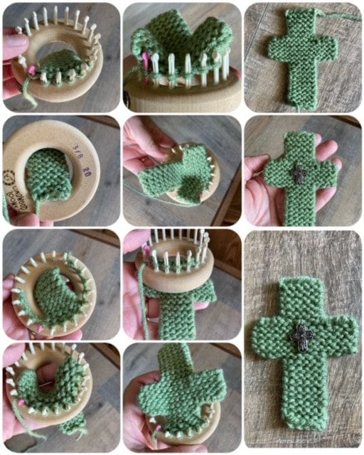 Loom Pattern Cross Loom Knit ePattern: Cross Keepsake – CinDWood Looms
