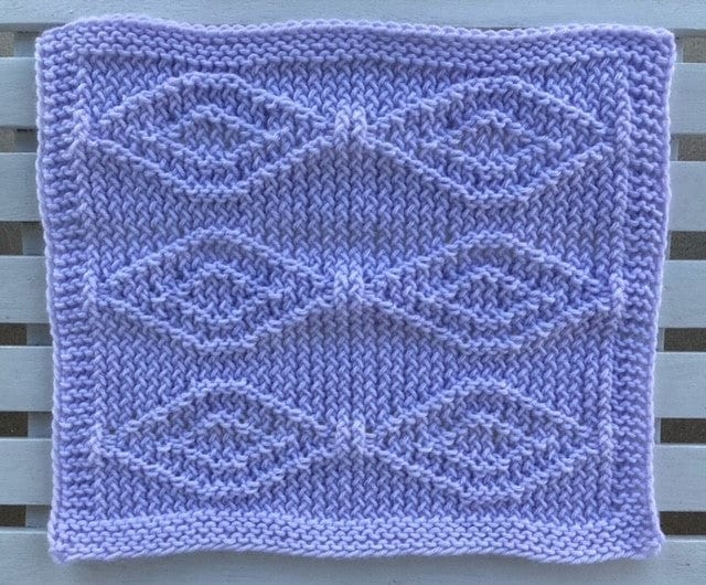 Loom Knit ePattern Double Diamonds Baby Blanket CinDWood Looms