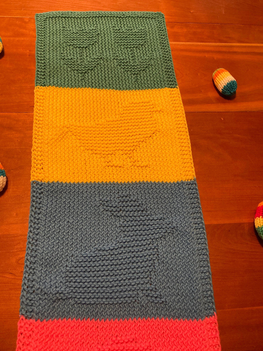 Loom Knit ePattern Easter Table Runner CinDWood Looms