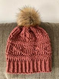 Laurie Schue Loom knit ePattern: Serenity Shawl + matching hat pattern Pattern