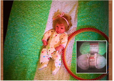 Malissa Bise Loom Knit ePattern: Back to Basics Baby  Blanket Pattern