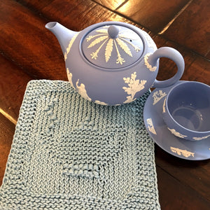 Renee Van Hoy Loom Knit ePattern: Teatime Washcloth Pattern
