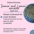 Recorded Zoom Class: Mosaic Color Work for Loom Knitters
