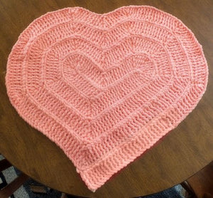 10 Stitch Heart Blanket pic