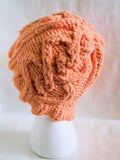 cabled heart hat