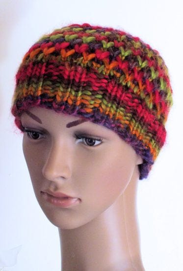 ePattern: Honeycomb Rainbow Hat – CinDWood Looms