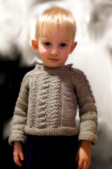 Toddler Cabled Sweater