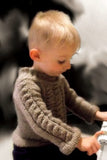 cabled toddler sweater
