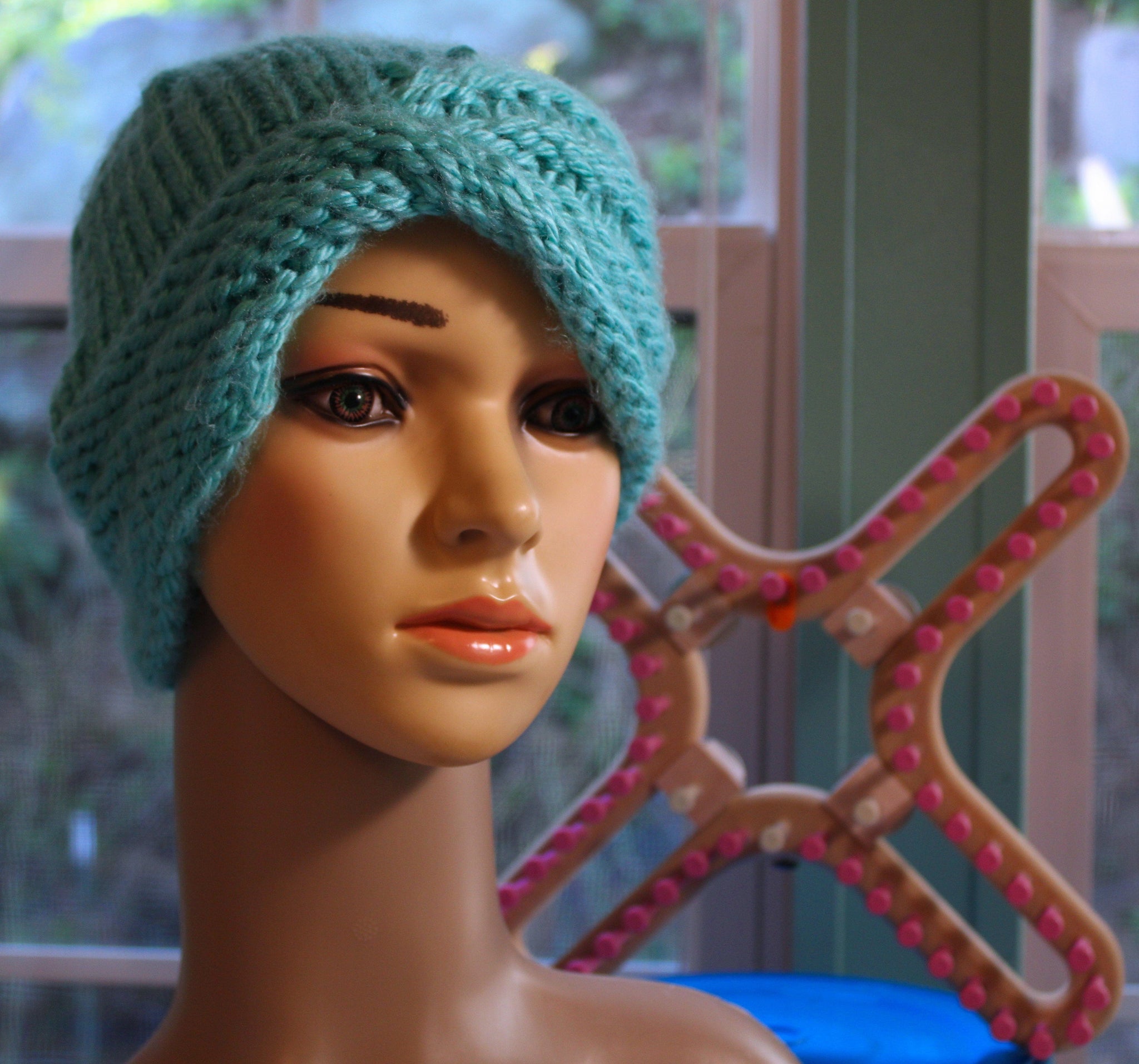 Loom Knit Hat with Ribbed Brim - KB Looms Blog