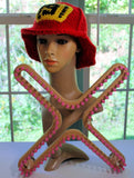 Scarlett Royale Loom Knit ePattern: Firefighter Hat Pattern