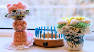 Scarlett Royale Loom Knit ePattern: Flower Pot Doll Patterns