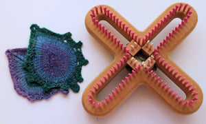 Scarlett Royale Loom Knit ePattern: Leaf Coaster Pattern