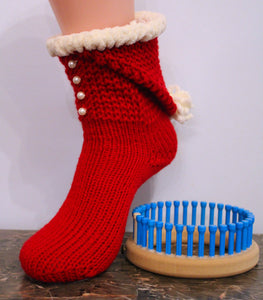 Scarlett Royale Loom Knit ePattern: Santa Hat Booties Patterns