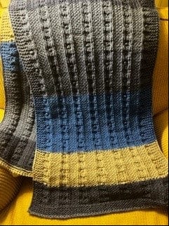 Shawn Barrick Loom Knit ePattern: Bobbles and Stripes Prayer Shawl Patterns