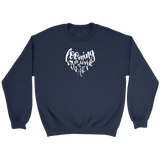 teelaunch Looming is a Work of Heart Crewneck Sweatshirt Swag Crewneck Sweatshirt / Navy / S Looming Swag