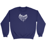 teelaunch Looming is a Work of Heart Crewneck Sweatshirt Swag Crewneck Sweatshirt / Purple / S Looming Swag