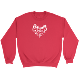 teelaunch Looming is a Work of Heart Crewneck Sweatshirt Swag Crewneck Sweatshirt / Red / S Looming Swag