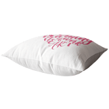 teelaunch Looming is a Work of Heart Pillow Dark Pink Swag Pillows