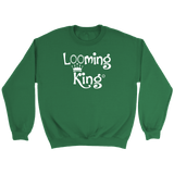 teelaunch Looming King Crewneck Sweatshirt CinDWood Swag Crewneck Sweatshirt / Irish Green / S Looming Swag
